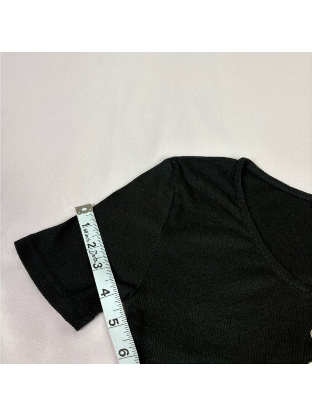Black Crop Top - Picture 4 of 8
